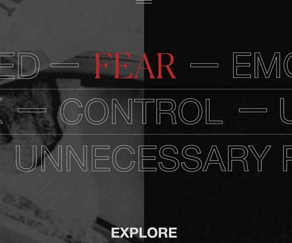 橫向排布的首頁文字